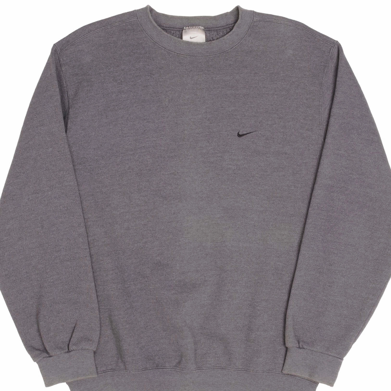 VINTAGE NIKE CLASSIC SWOOSH DARK GREY SWEATSHIRT 2000S SIZE MEDIUM MADE IN USA product premium quality product semi formal grace