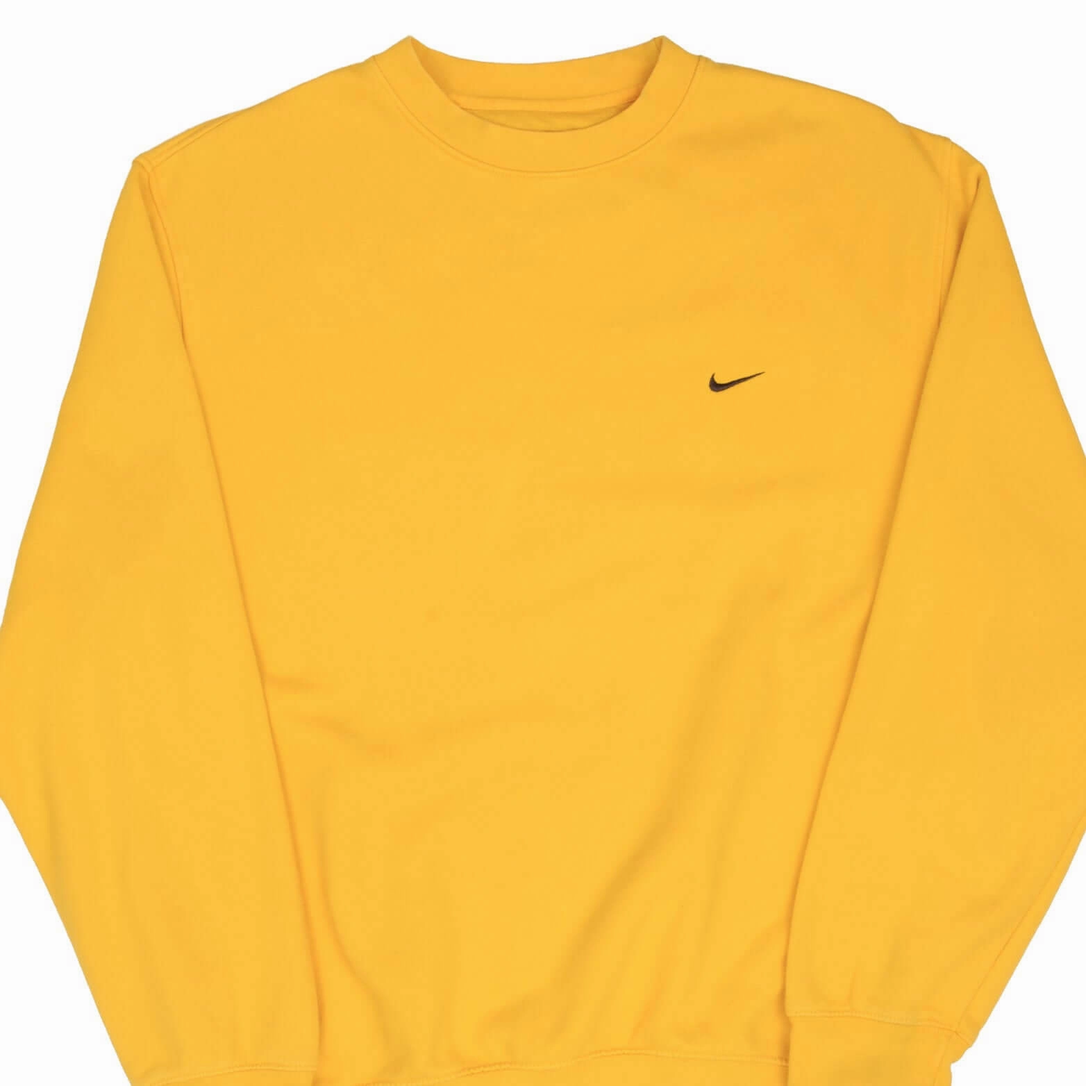 Half sleeve Active Comfort Wear VINTAGE NIKE CLASSIC SWOOSH YELLOW SWEATSHIRT 2000S SIZE LARGE