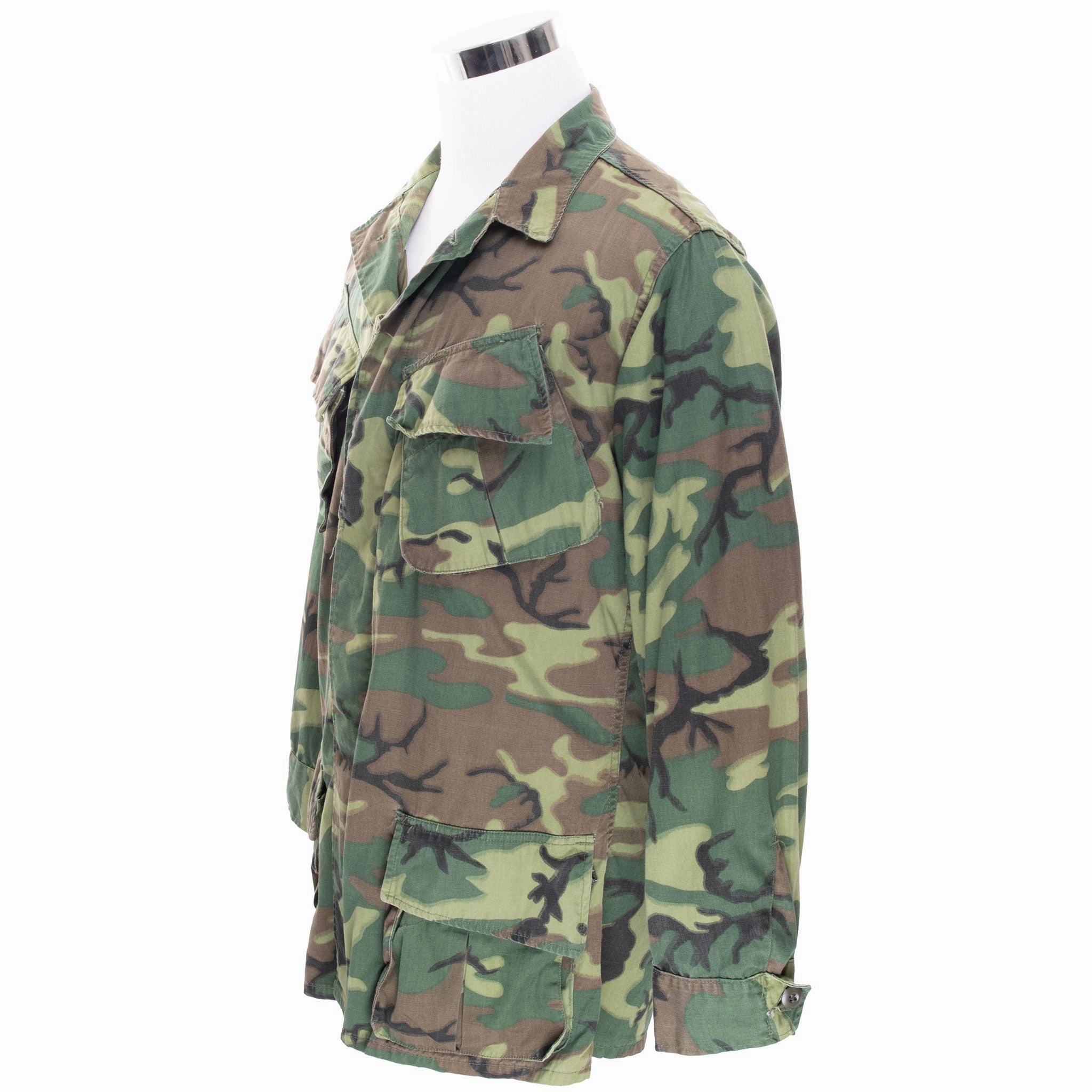 Triumph Prom VINTAGE US ARMY TROPICAL COMBAT JACKET 3 PAT ERDL CAMO 1966 VIETNAM MEDIUM LONG
