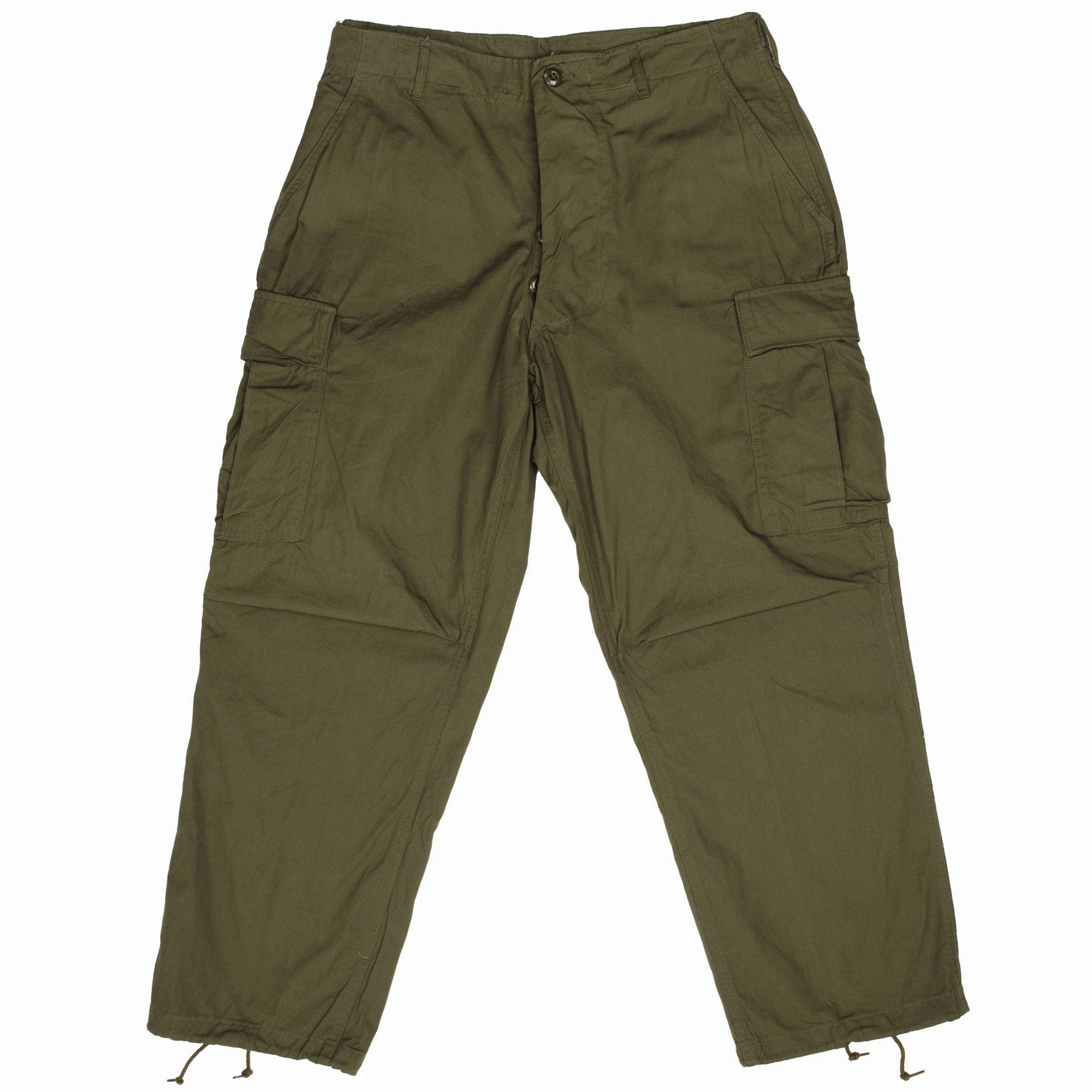 VINTAGE US ARMY TROPICAL COMBAT TROUSERS 2ND PAT 1966 VIETNAM LARGE SHORT NOS Sporty Stretch Fit