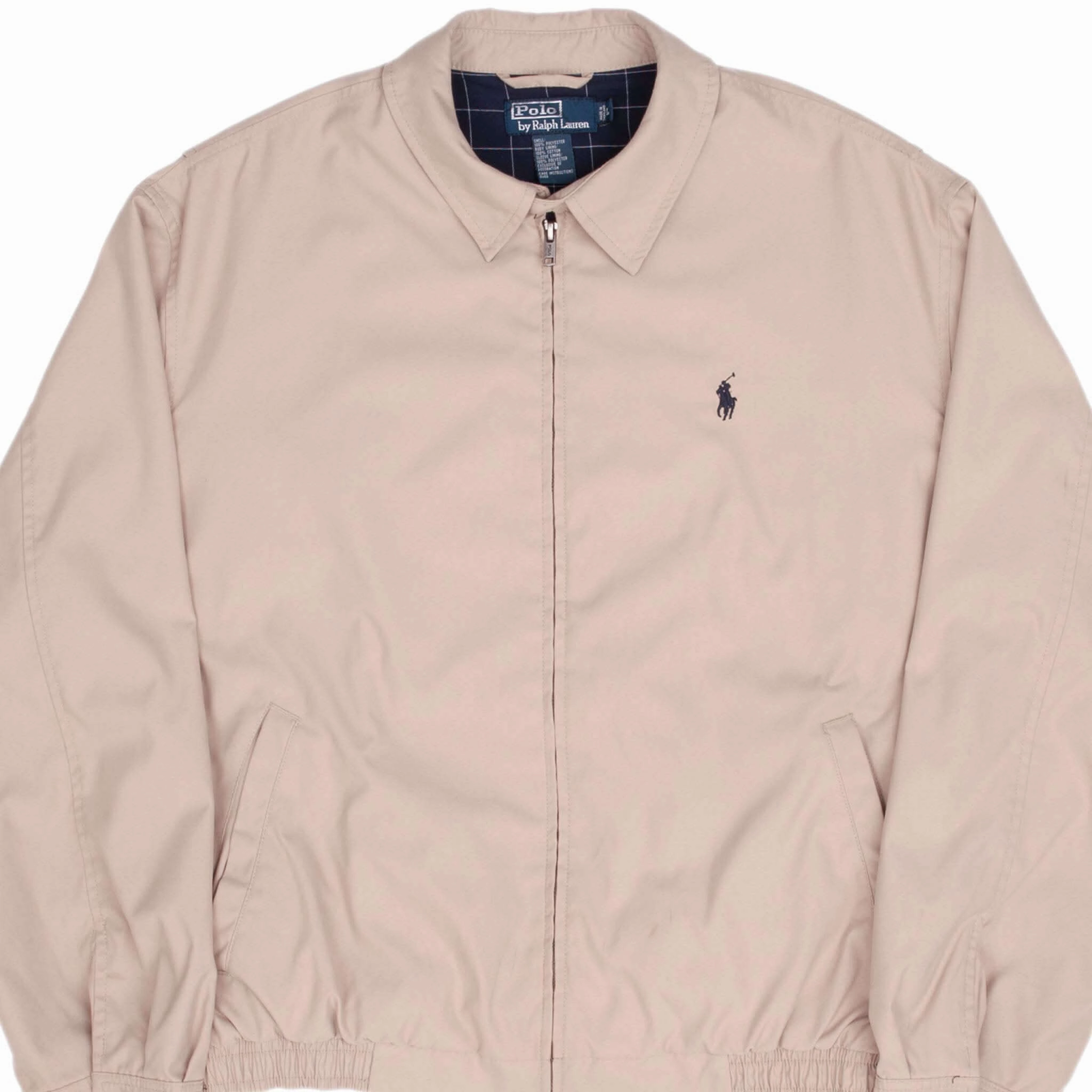 office workers VINTAGE POLO RALPH LAUREN BEIGE HARRINGTON GOLF JACKET 1990S SIZE LARGE