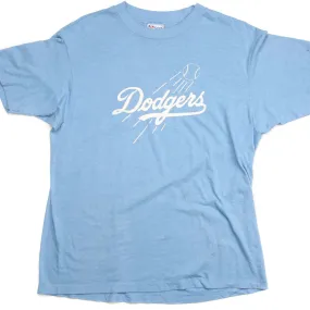 VINTAGE MLB DODGERS PHOTOGRAPHY TEAM TEE SHIRT SIZE MEDIUM MADE IN USA Plus size clothing DropShoulderDesign