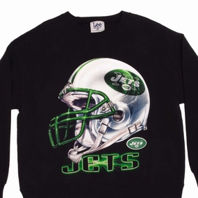 VINTAGE NFL NY JETS SWEATSHIRT SIZE LARGE 1990S MADE IN USA snowboarding suitable