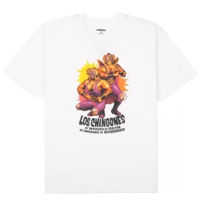 Neighborhood x Erostika Los Chingones Tee - Wrestlers - White LightweightBlend