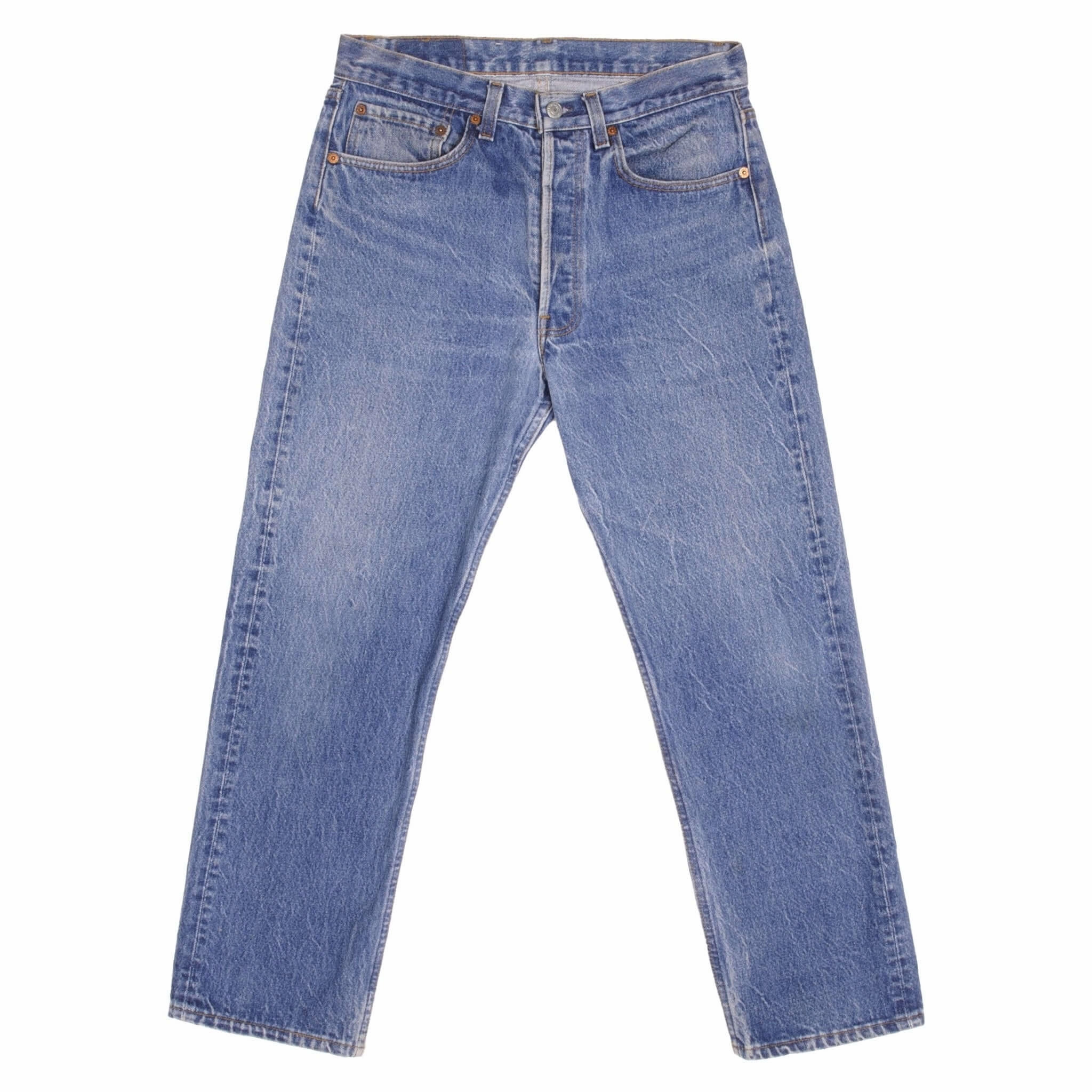 VINTAGE LEVIS 501 JEANS INDIGO 1980S SIZE W30 L28 MADE IN USA Neutral Casual Streetwear Fan All Purpose