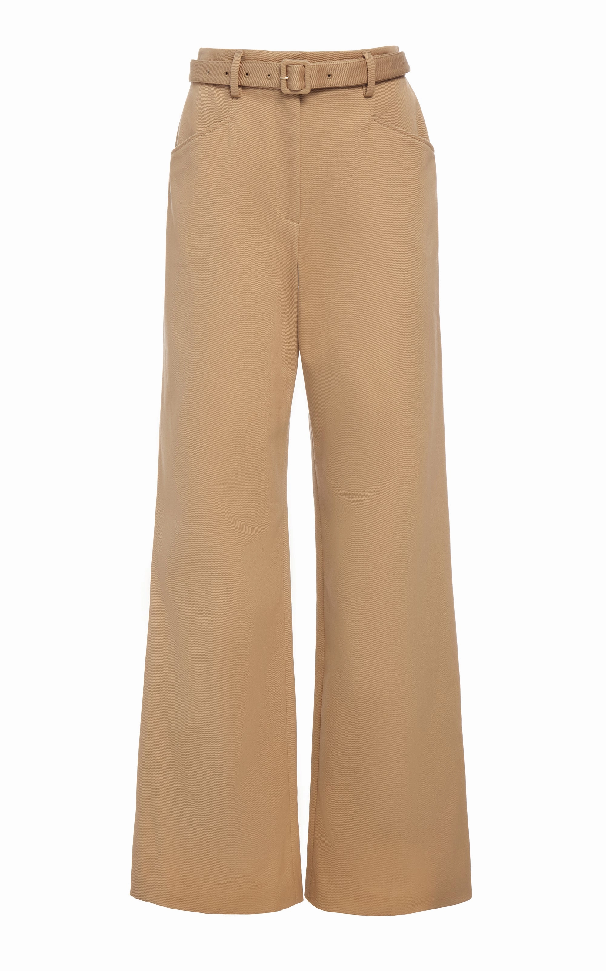 Norman Wide-leg Pant in Camel Sea Island Cotton Twill All Purpose Fit Fashion-Forward