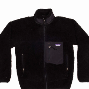 VINTAGE RETRO-X FLEECE PATAGONIA JACKET DEEP PILE SIZE XS MADE IN CANADA suitable for sunny days Secure Chest Pocket