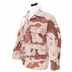 VINTAGE US ARMY DESERT CAMO CHOCOLATE CHIP COMBAT JACKET 1981 SMALL REGULAR Contacts