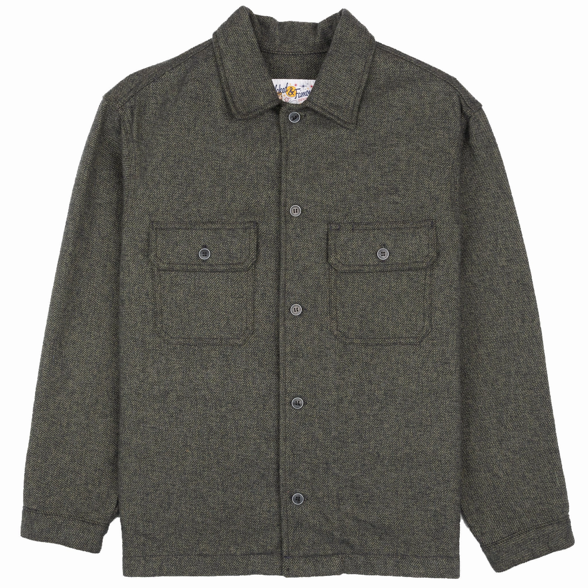 Fashion Forward Over Shirt - Triple Yarn Twist Brushed Flannel - Forest Green