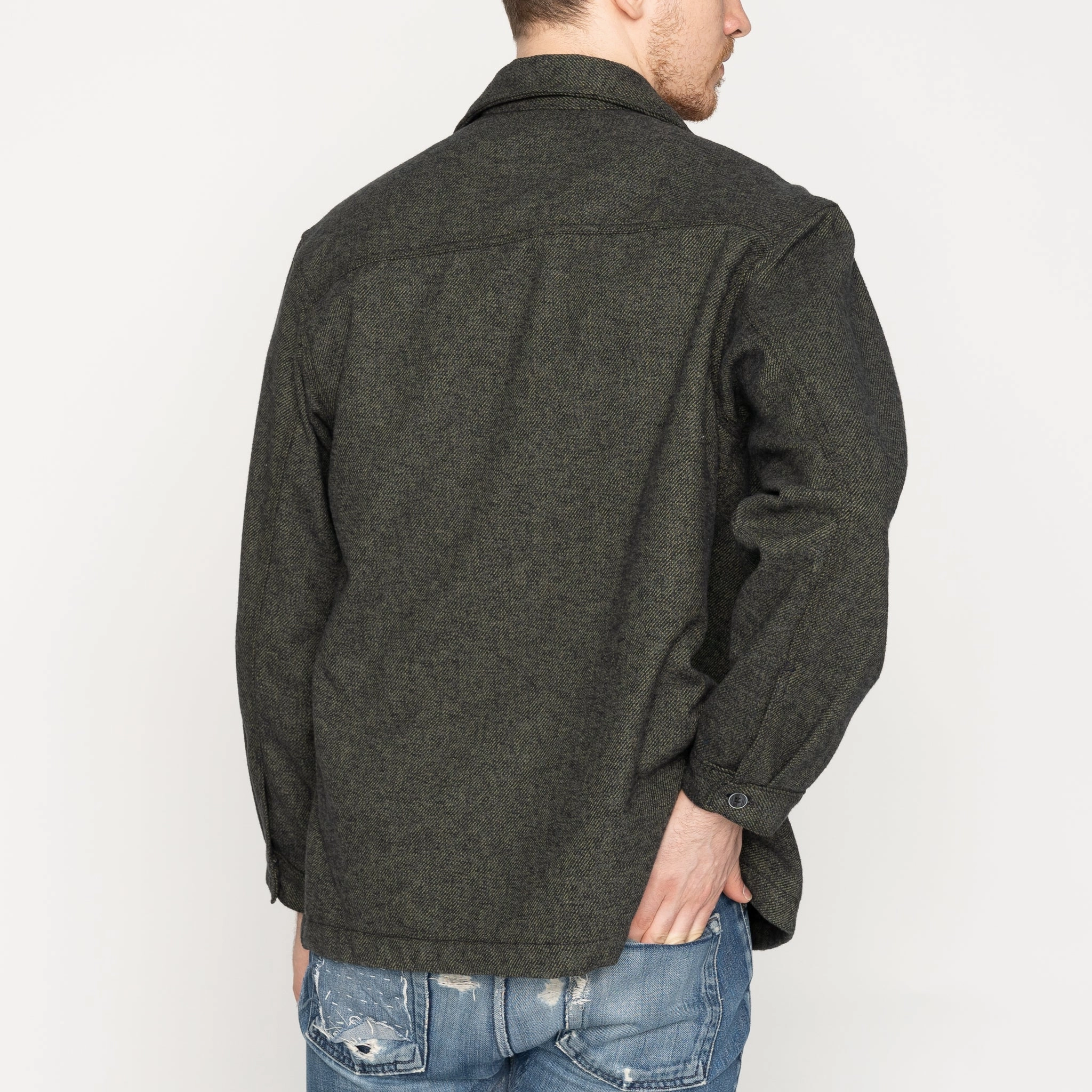 product launch Over Shirt - Triple Yarn Twist Brushed Flannel - Forest Green