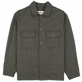 Competitive Advantage right for travel Over Shirt - Triple Yarn Twist Brushed Flannel - Forest Green
