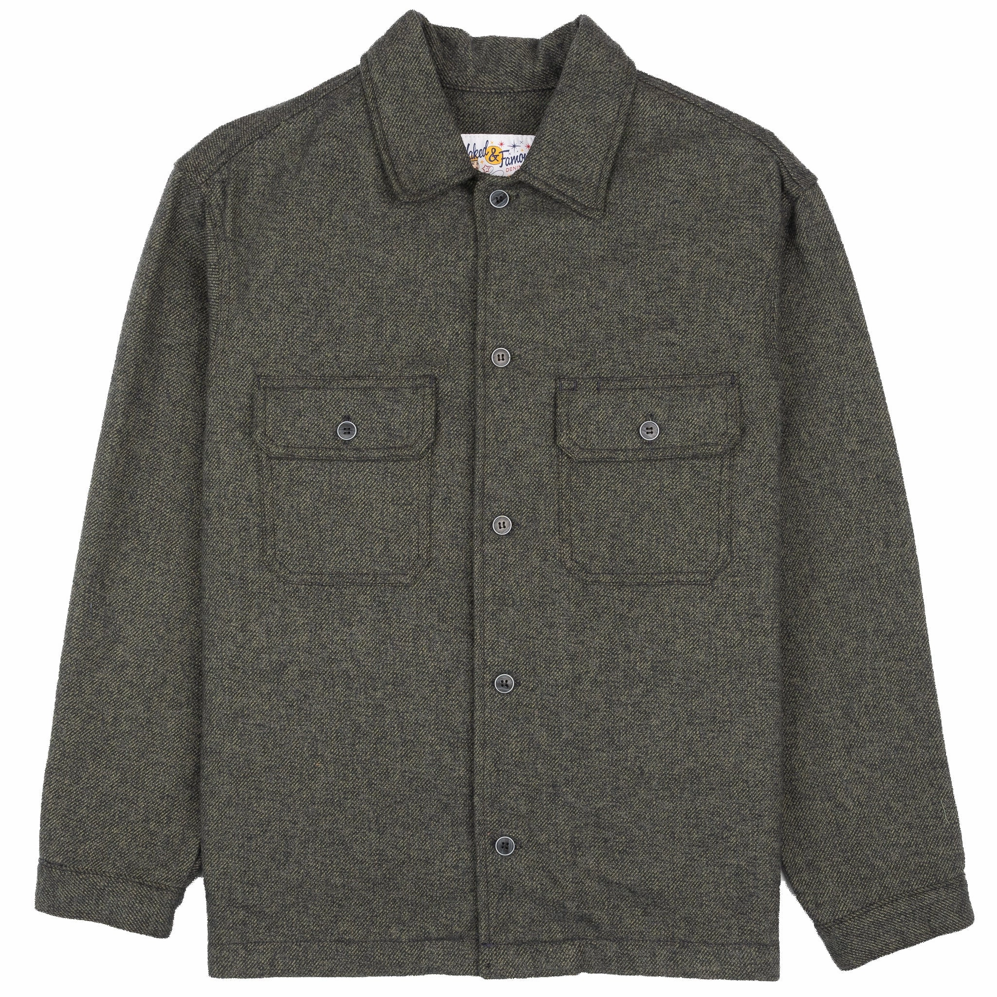 Competitive Advantage right for travel Over Shirt - Triple Yarn Twist Brushed Flannel - Forest Green