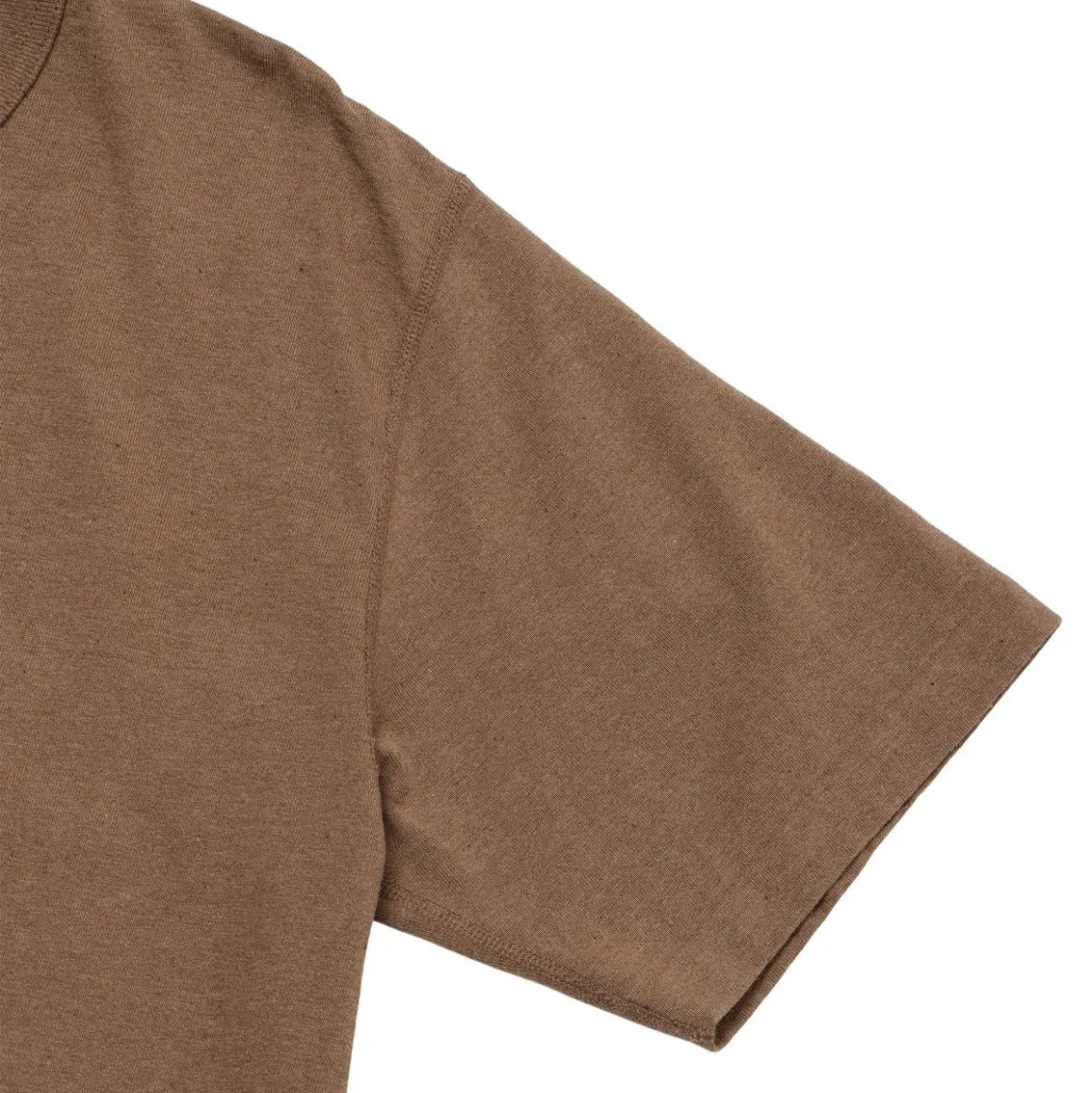 Silk combination Street Casual Look Crewneck T-shirt - Iron Mordant Foxfibre? Tsuriami