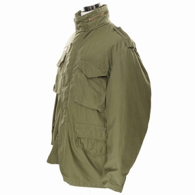 full-zip VINTAGE US ARMY M1965 M65 ALPHA IND FIELD JACKET 1974 VIETNAM WAR LARGE LONG