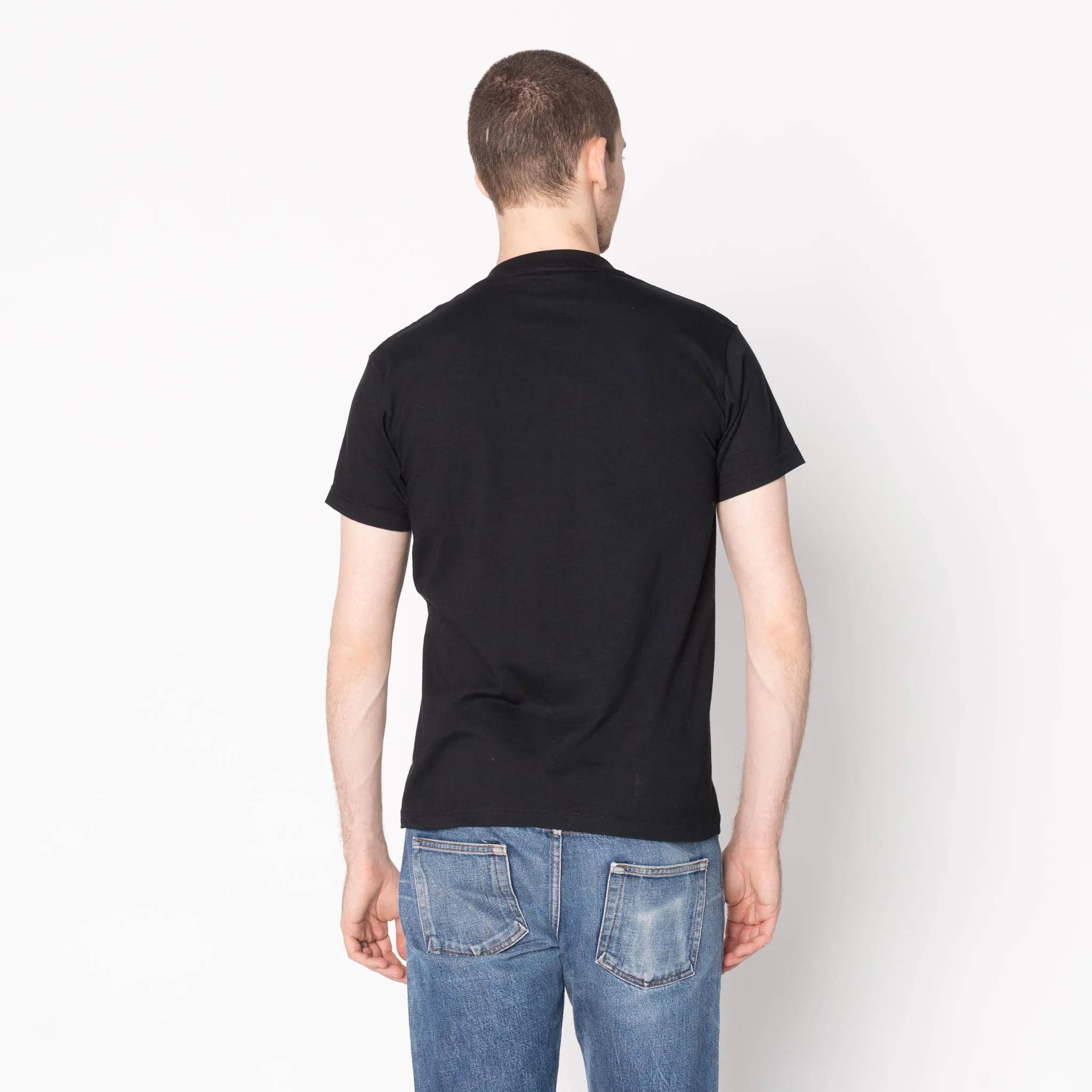 Pocket Tee - Black - Black Lightweight Denim - Black Performance Wear Fit Classic Smart