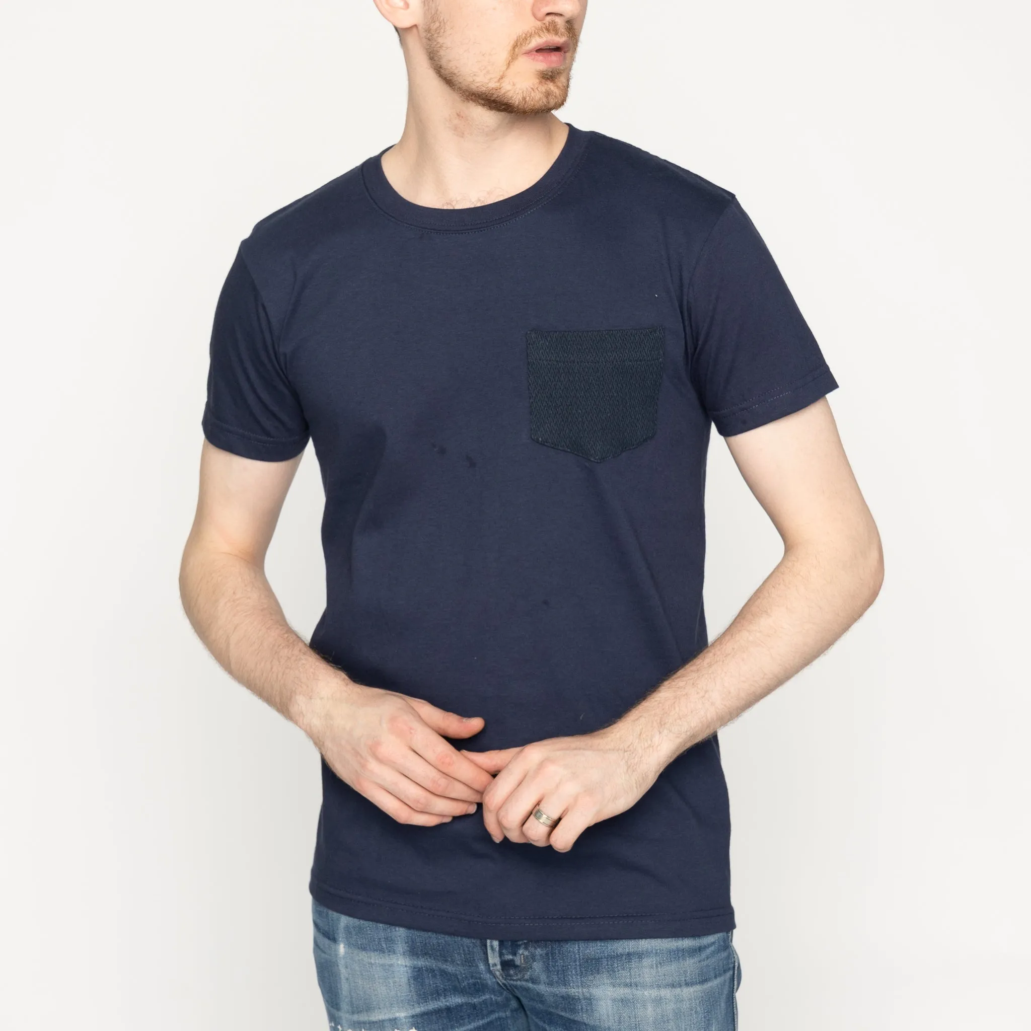 Pocket Tee   -   Navy   -   Yagasuri   Denim birthday party petite size