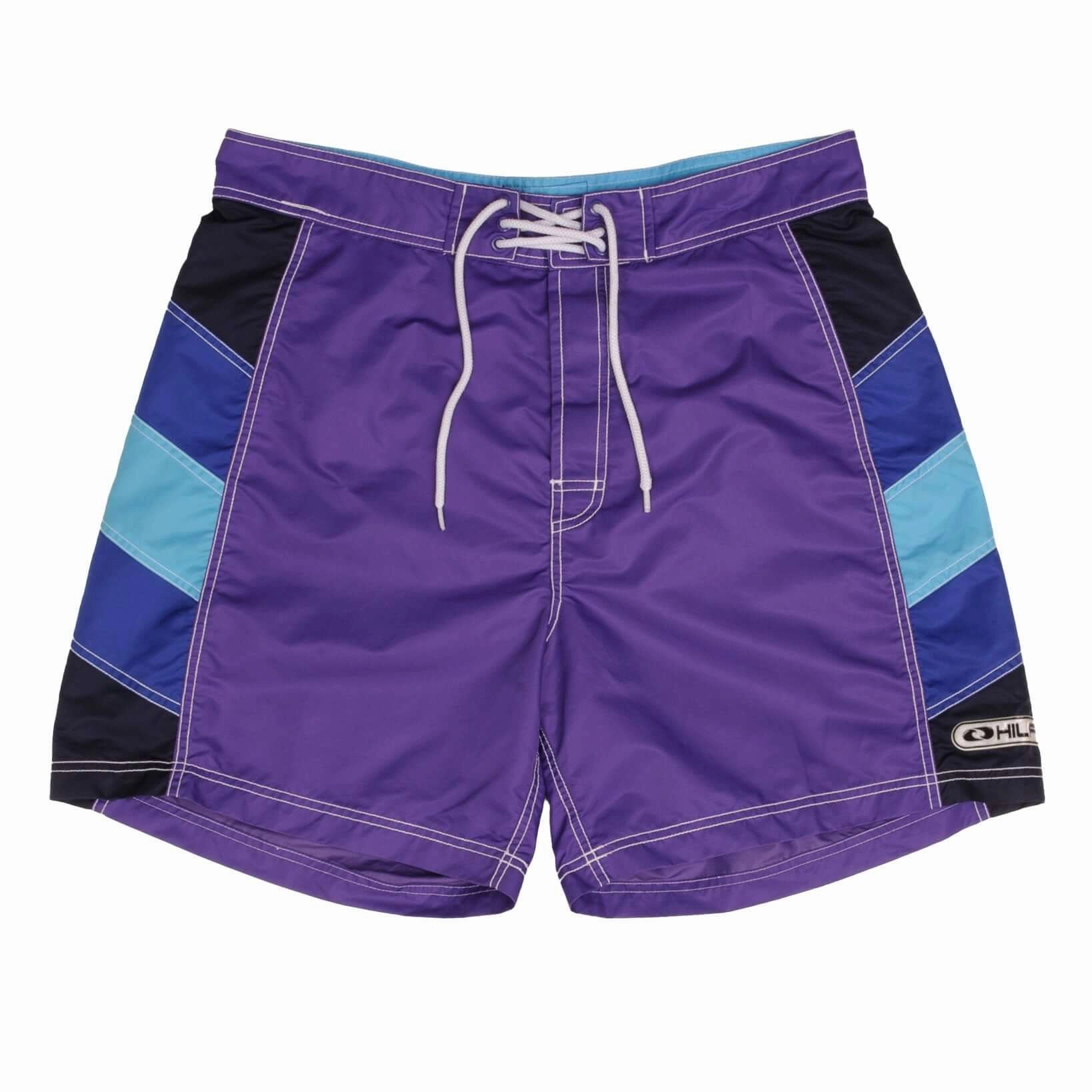 romper Street Mood VINTAGE TOMMY HILFIGER BOARDSHORTS PURPLE SWIM SHORT TRUNK 1990S LARGE