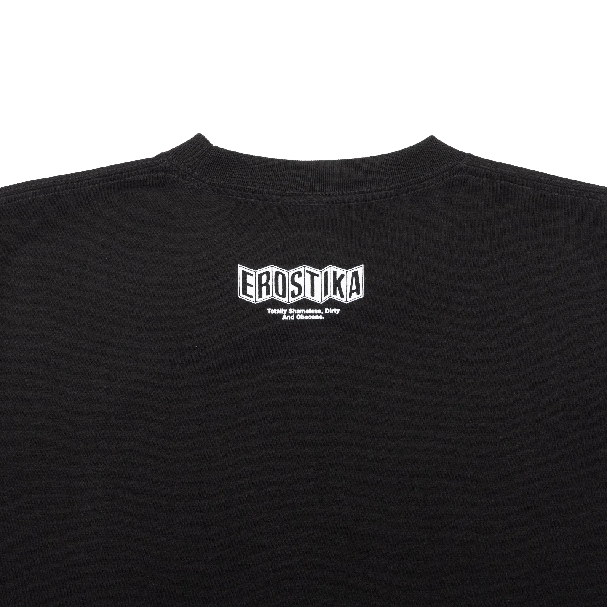 Flexible Shoulder Seams Pop Delic Girl T-Shirt - Black