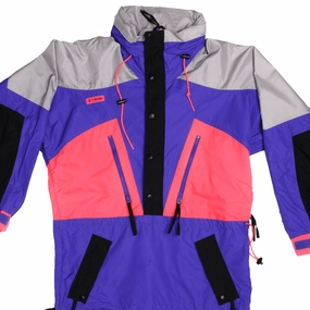 Cold Morning Connection VINTAGE COLUMBIA WINDBREAKER JACKET SIZE MEDIUM 90s