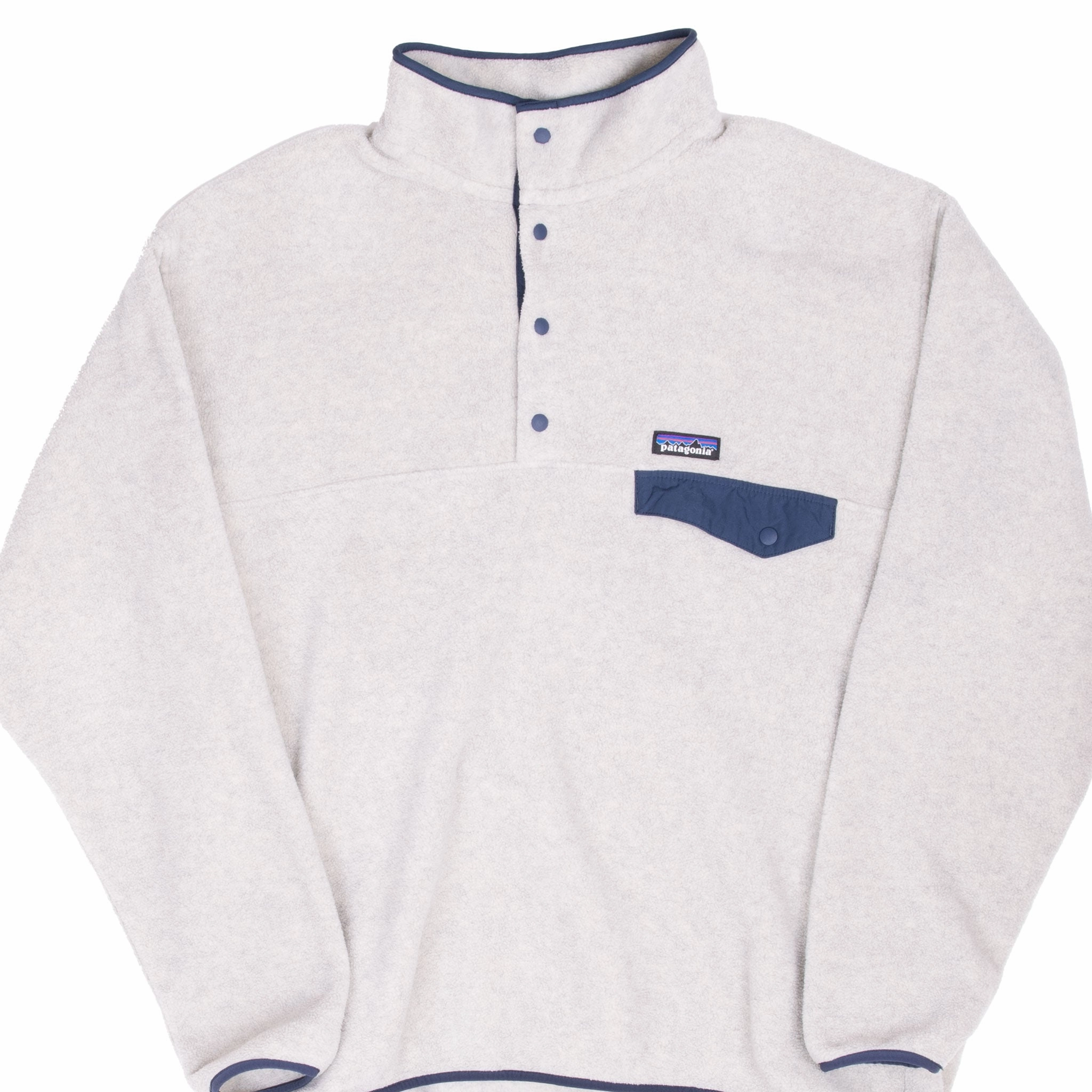 VINTAGE PATAGONIA SNAP T BEIGE PULLOVER FLEECE JACKET 2000S XL Approach Durable Outerwear
