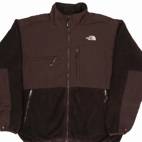 VINTAGE THE NORTH FACE POLARTEC DENALI BROWN FLEECE JACKET SIZE 2XL regular