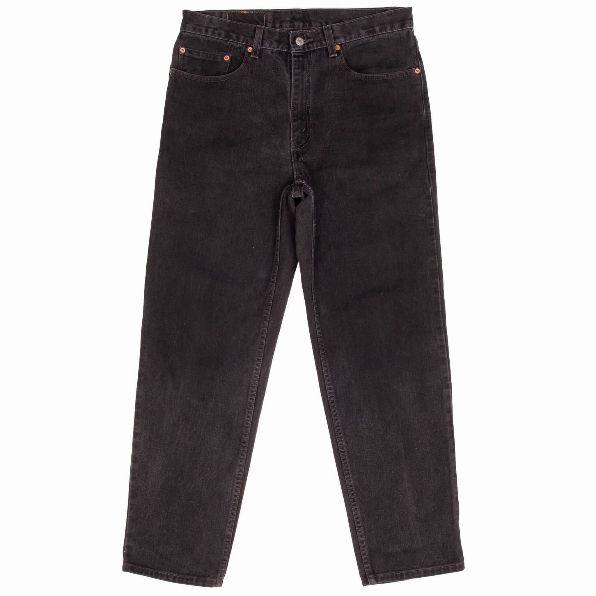 Sustainable Dye Methods Soft Eco Friendly VINTAGE LEVIS 550 RELAXED FIT BLACK JEANS 1980S SIZE W34 L32 MADE IN USA