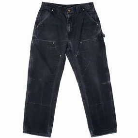 Simple Comfort VINTAGE CARHARTT CARPENTER DOUBLE KNEE BLACK PANTS 2000S 31X28
