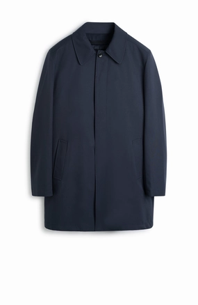 Taped Edges Snag Free Zippers MCCORD RAINCOAT in NAVY