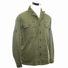 Fashionable Design VINTAGE US ARMY UTILITY SHIRT 1940'S WW2 CORPORAL PATCHES