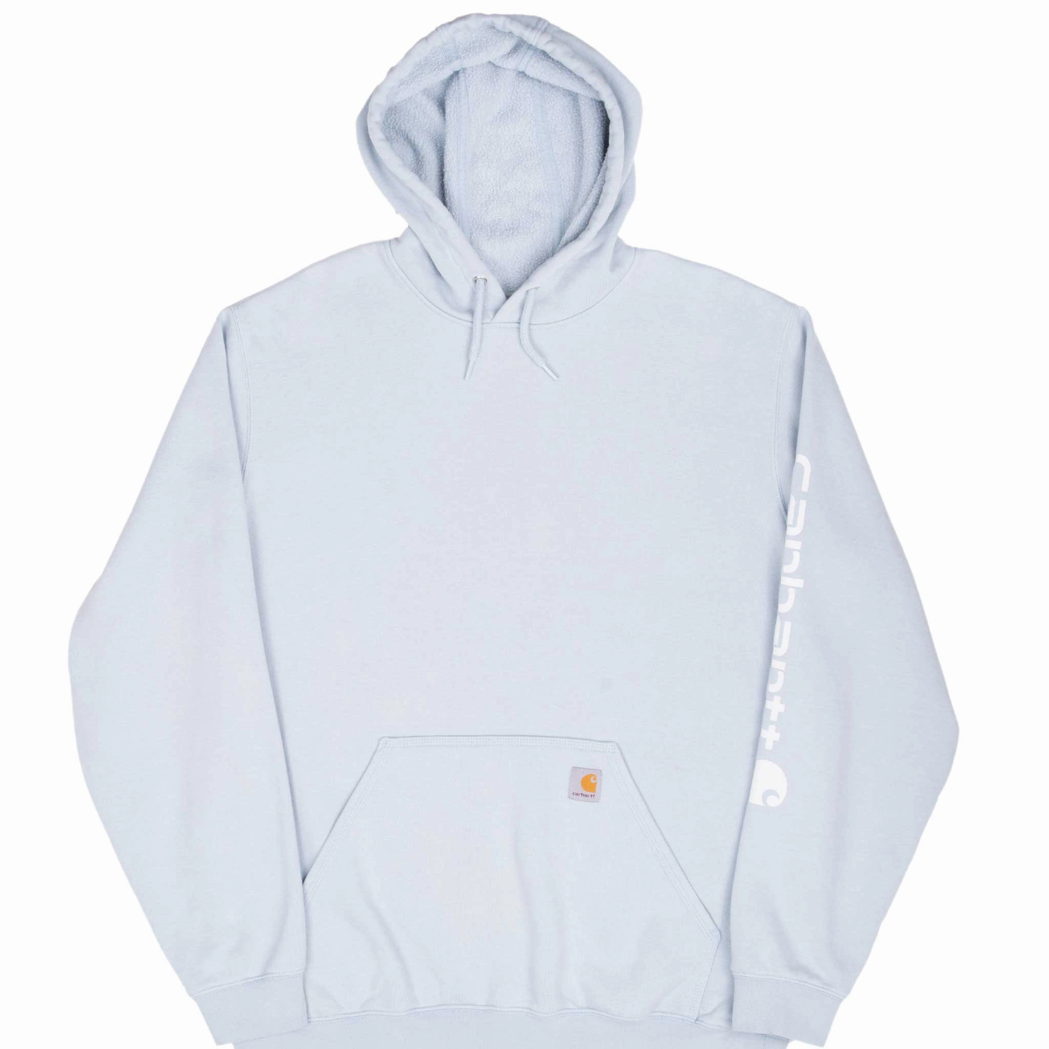 VINTAGE CARHARTT LIGHT BLUE HOODIE SWEATSHIRT 2000S XL TALL Cozy Collection quick-drying