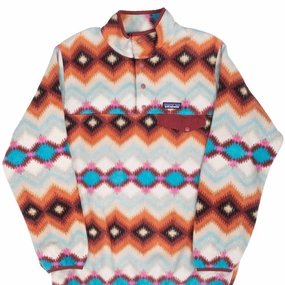 VINTAGE PATAGONIA SYNCHILLA SNAP T AZTEC NAVAJO FLEECE PULLOVER LARGE Rugged Layering