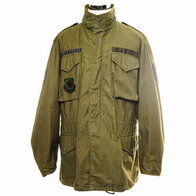 USAF US AIR FORCE M-1965 M65 FIELD JACKET 1970'S VIETNAM WAR TECH SERGEANT MILITARY AIRLIFT COMMAND PATCH SIZE LARGE LONG restaurant Urban Motion