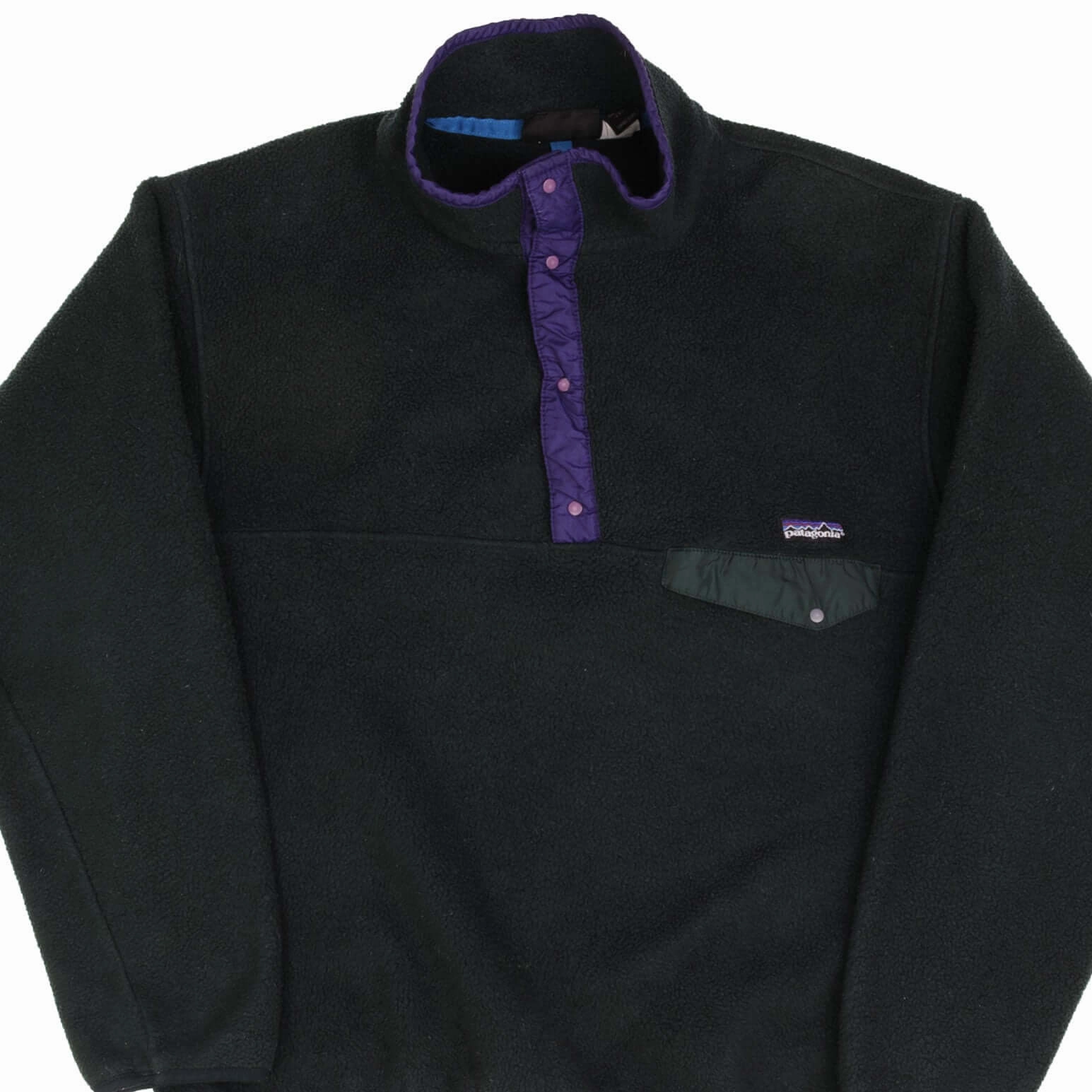 Adjustable Hood Travel Essential VINTAGE PATAGONIA 1990S SNAP T PINE GREEN FLEECE PULLOVER SIZE LARGE MADE IN USA