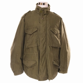 VINTAGE US ARMY M-1965 M65 FIELD JACKET 1975 END OF VIETNAM WAR SIZE XL REGULAR Hood Included