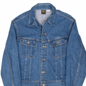 VINTAGE LEE RIDERS POCKETS SANFORIZED DENIM JACKET 1970S SIZE 44 MADE IN USA Outdoor Layer