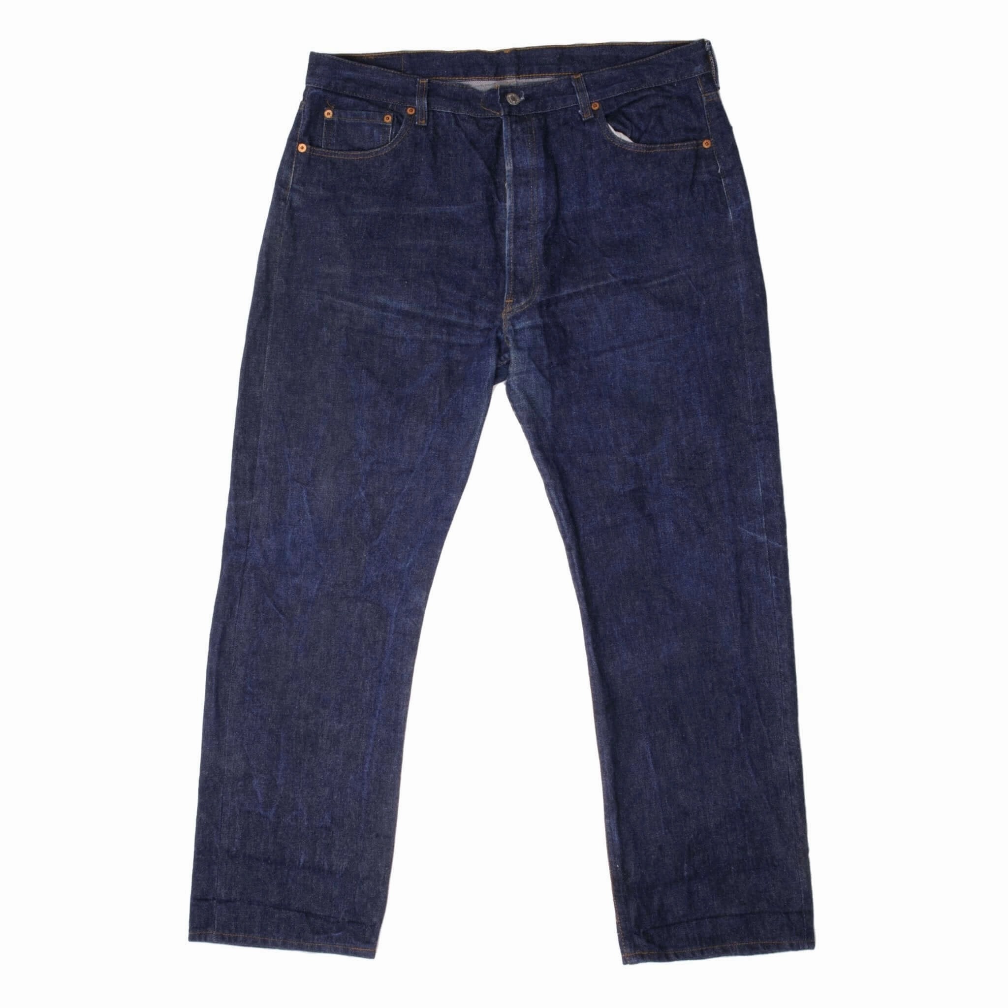 VINTAGE LEVIS 501 1980S JEANS INDIGO SIZE W38 L30 MADE IN USA Sunny Vibes Vibrant Relaxed Style Base Style