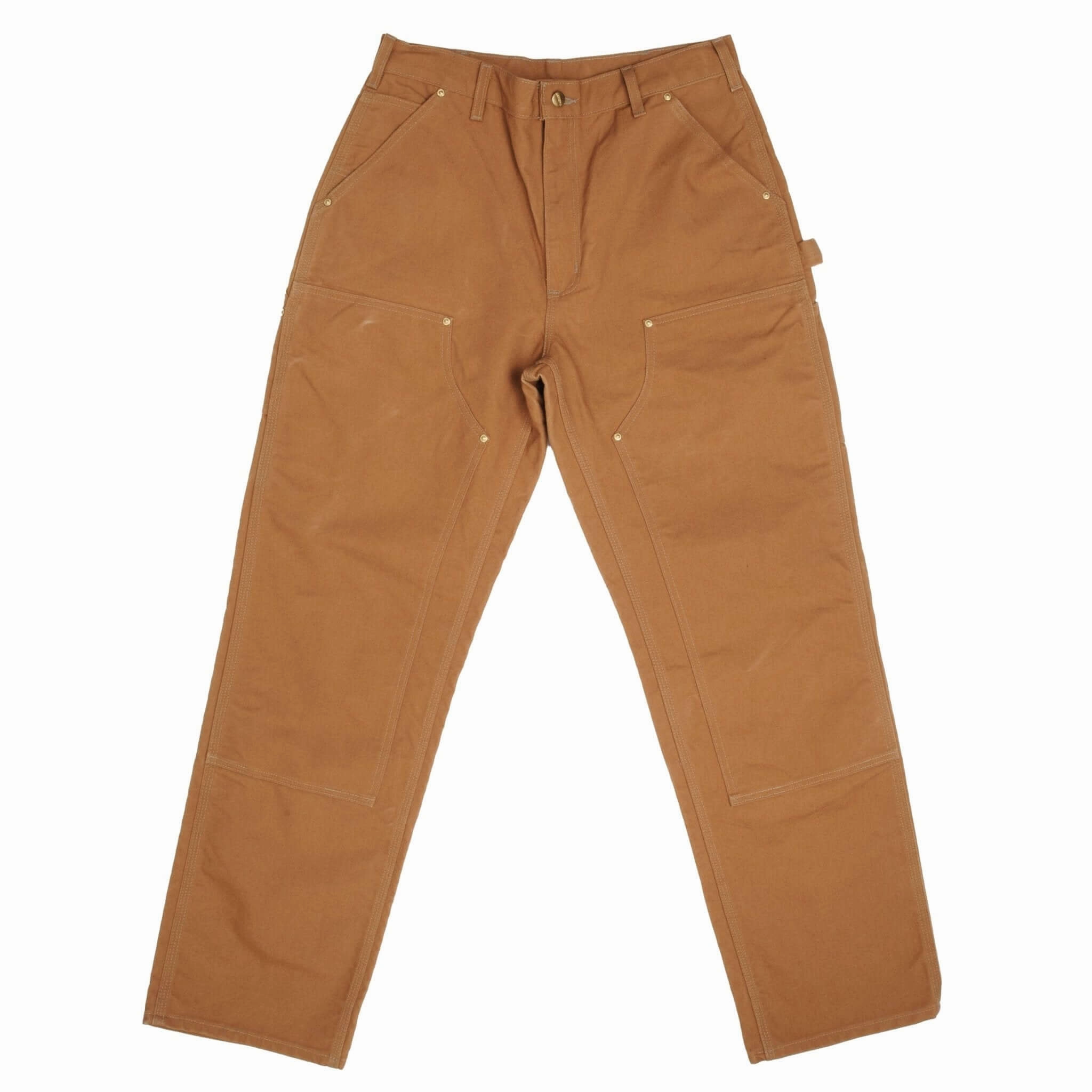 Everyday Piece VINTAGE CARHARTT CARPENTER DOUBLE KNEE SANDSTONE PANTS SIZE 34X34 MADE IN USA