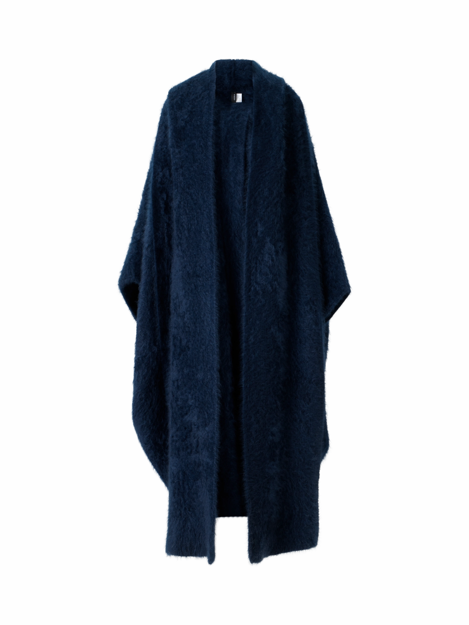 City Casual Style Colorfast Technology Long Cashmere Cape with Removable Scarf Hood