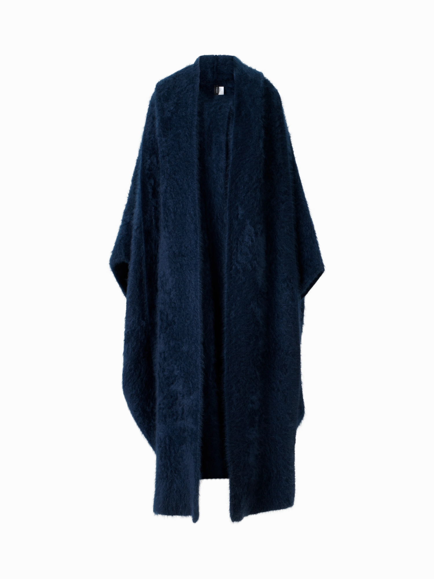 Long Cashmere Cape with Removable Scarf Hood Go-To Fit