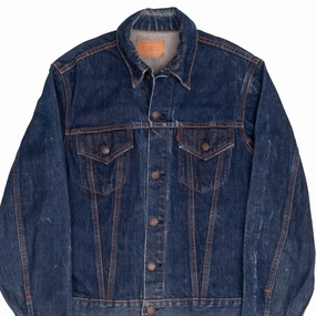 Microfiber Technology VINTAGE LEVIS BIG E SINGLE STITCH DENIM JACKET 1960S SIZE 40 MEDIUM MADE IN USA