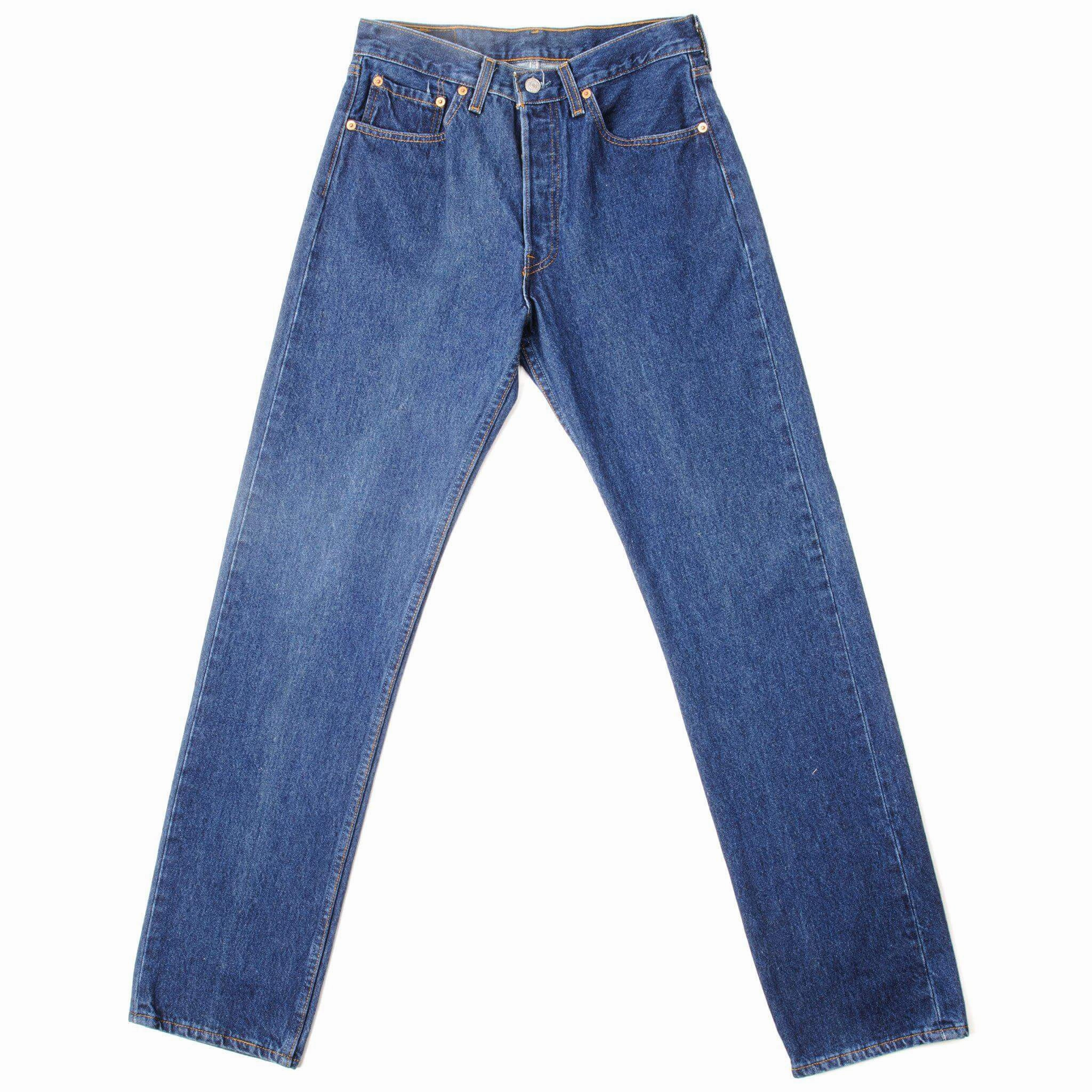 VINTAGE LEVIS 501 JEANS INDIGO 1990'S SIZE W30 L33 MADE IN USA Day To Night