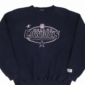 VINTAGE NFL DALLAS COWBOYS EMBROIDERED SWEATSHIRT 1990S SIZE LARGE MADE IN USA Sustainable Urban Fit