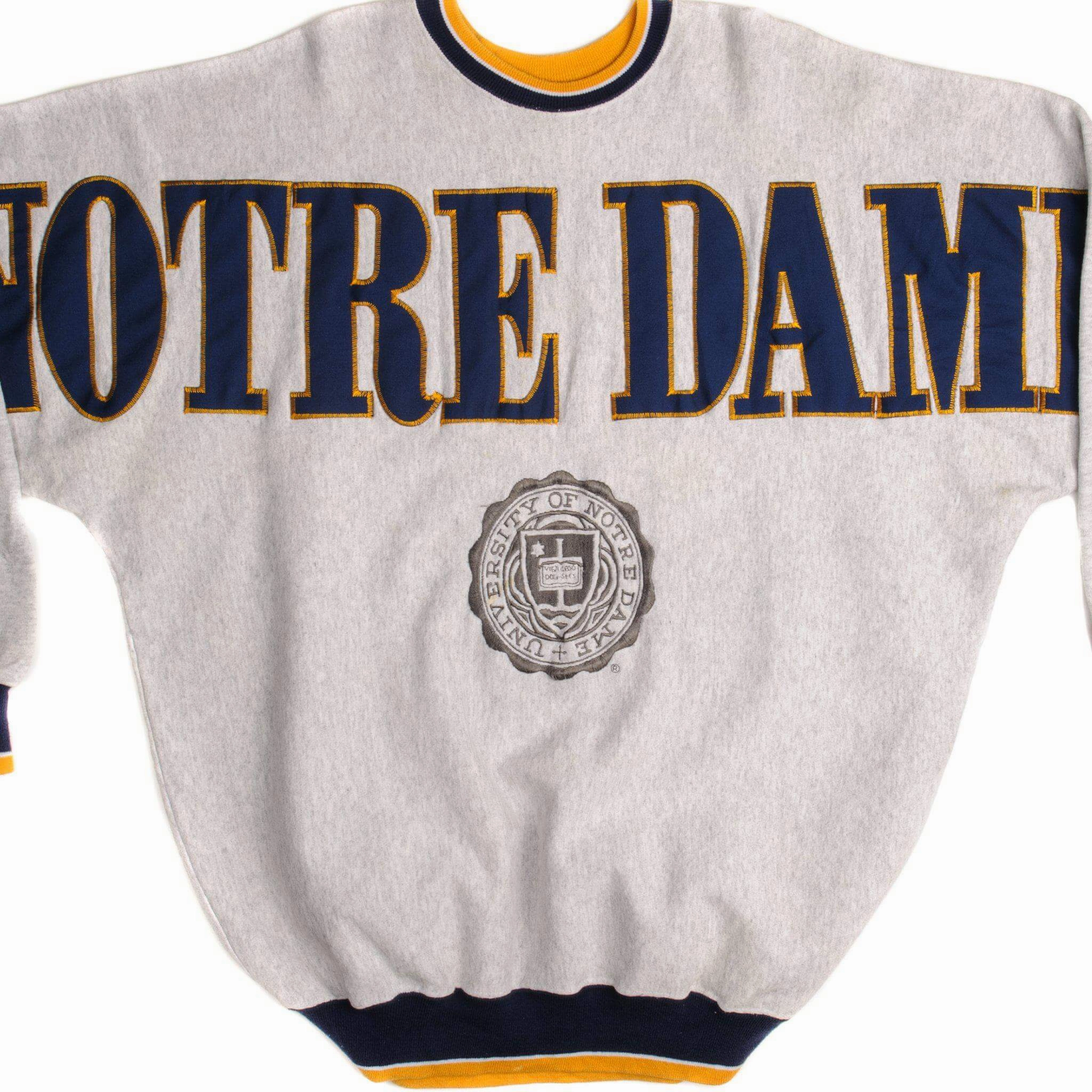 VINTAGE UNIVERSITY OF NOTRE DAME SWEATSHIRT SIZE 2XL MADE IN USA product graduation pride