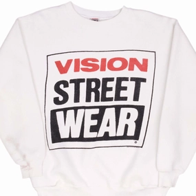 VINTAGE VISION STREETWEAR SKATE 1987 SWEATSHIRT SIZE LARGE Simple Fashion