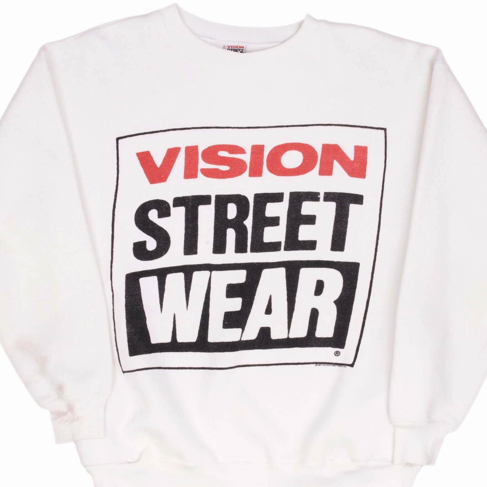 VINTAGE VISION STREETWEAR SKATE 1987 SWEATSHIRT SIZE LARGE Simple Fashion