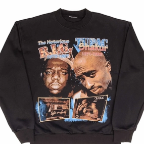 BOOTLEG NOTORIOUS BIG 1972- 1997 TUPAC 1971-1996 SWEATSHIRT SIZE MEDIUM Active Comfort City Casual