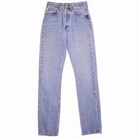 VINTAGE LEVIS 501 JEANS INDIGO 90s SIZE W25 L32 MADE IN USA All Season Fabric Weight Smart Casual Neutral