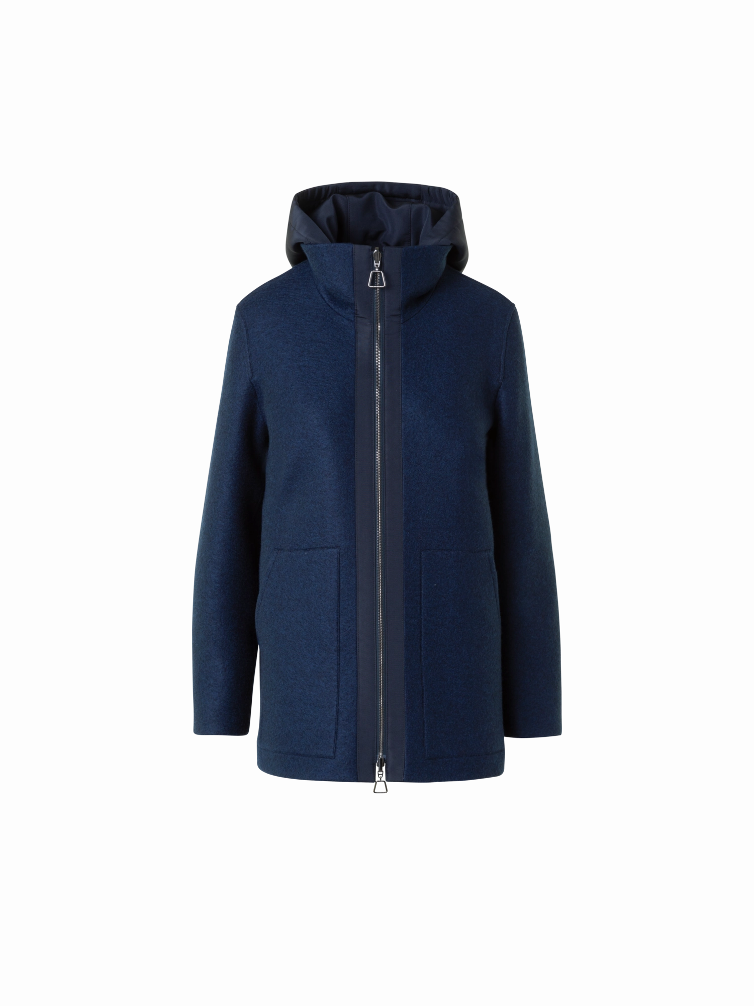 Reversible Cashmere Jacket with Removable Hood Urban autumn season