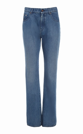 Rey Straight-leg Jean in Uruguayan Blue Recycled Cotton Denim Quick Wear Fit