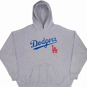Cold-Weather Wear appropriate for hiking VINTAGE MLB LOS ANGELES DODGERS 1990S HOODIE SWEATSHIRT SIZE 2XL